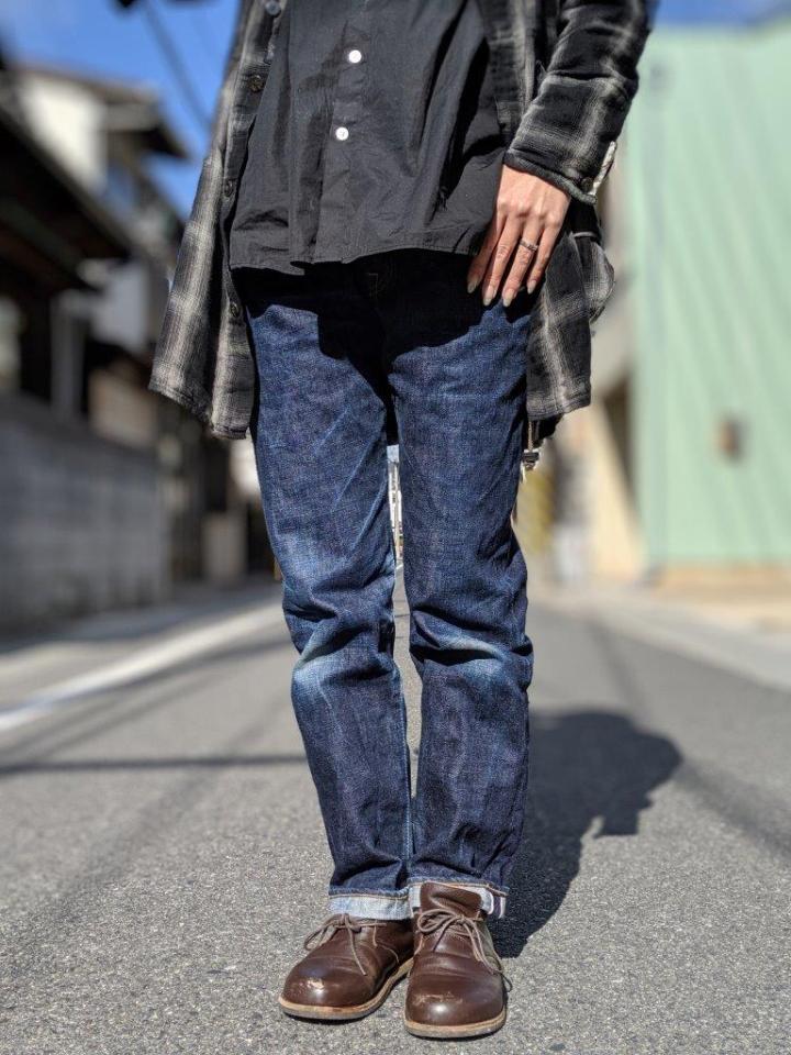 Jb 女性スタッフの色落ち デニムジーンズの色落ち例 Japan Blue Jeans
